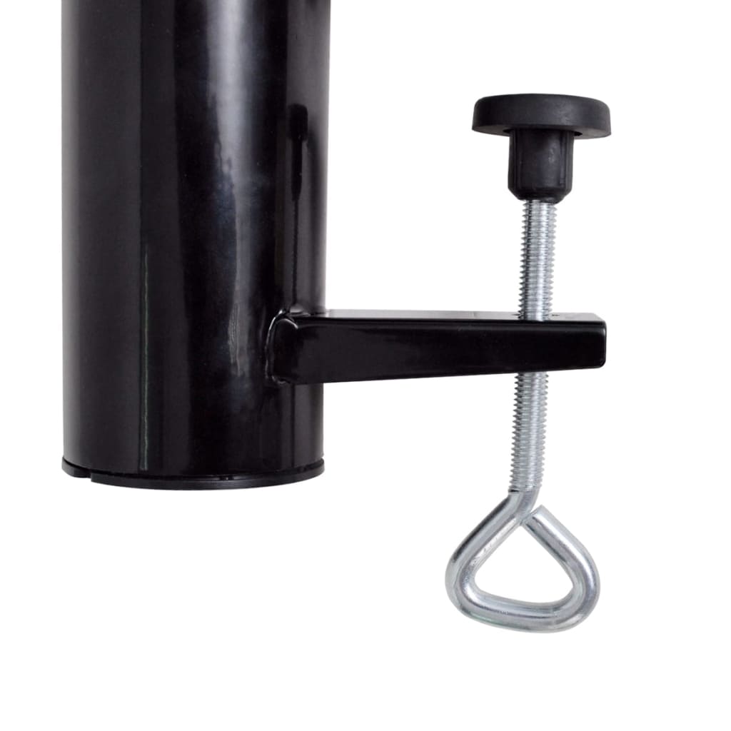 Supporto per Parasole da Esterno in Acciaio Nero 41203