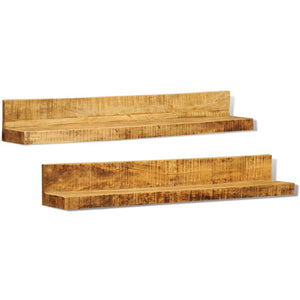 Mensole a muro in legno massiccio 2 articoli cod mxl 49684