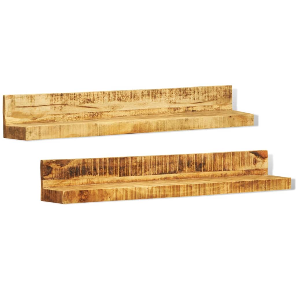 Mensole a muro in legno massiccio 2 articoli cod mxl 49684