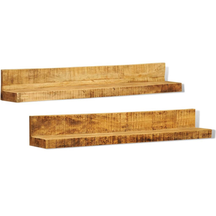 Mensole a muro in legno massiccio 2 articoli cod mxl 49684