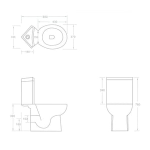 WC toilette in ceramica per bagno bianco 141133