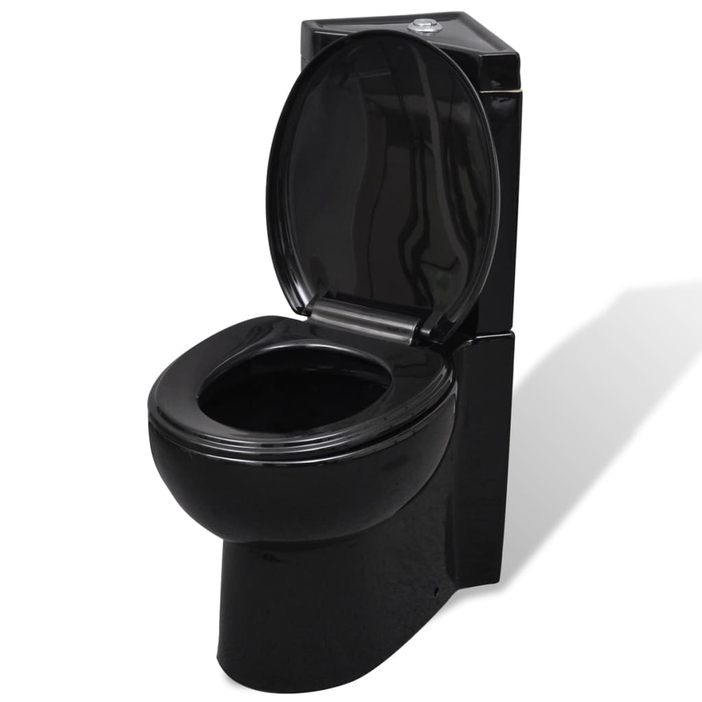 WC toilette in ceramica per bagno nero 141134