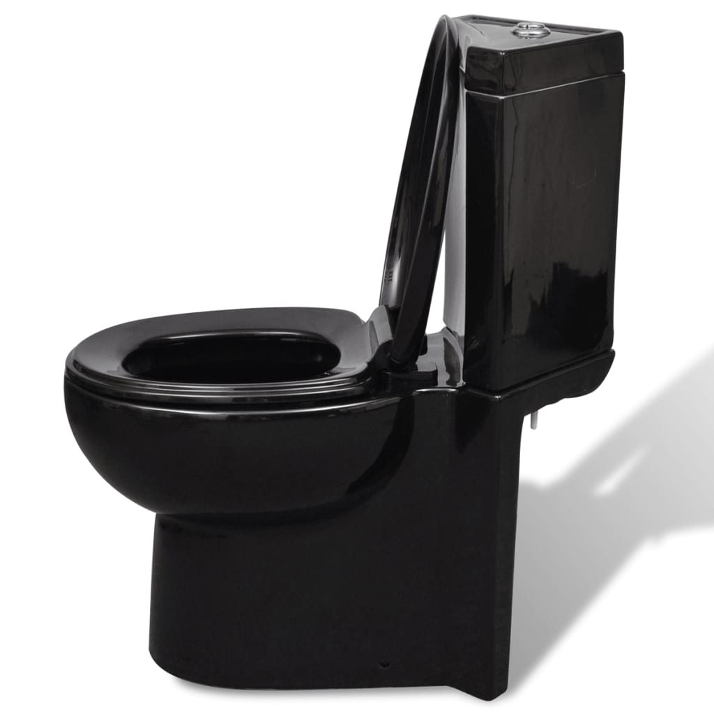 WC toilette in ceramica per bagno nero 141134