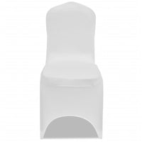 Coprisedia in Tessuto Elasticizzato Bianco Set 6 pz 241197