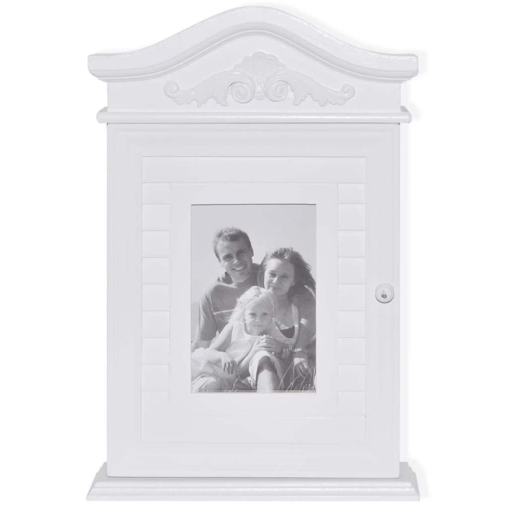 Armadietto a Chiave con Cornice Foto Bianco  cod mxl 50270