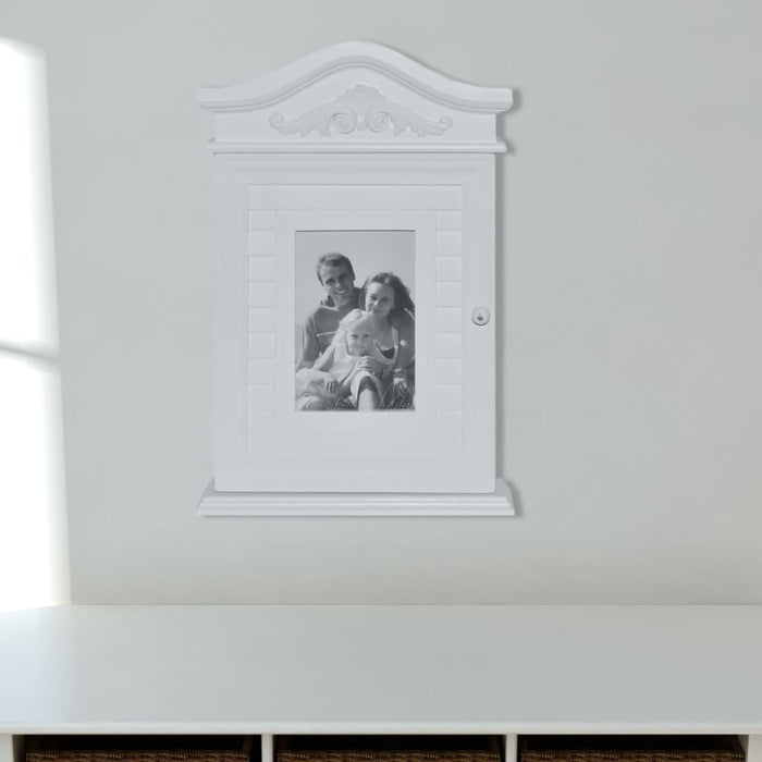 Armadietto a Chiave con Cornice Foto Bianco  cod mxl 50270