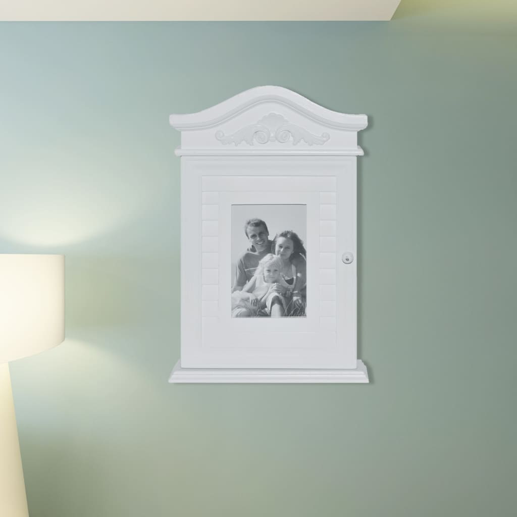 Armadietto a Chiave con Cornice Foto Bianco  cod mxl 50270