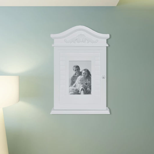 Armadietto a Chiave con Cornice Foto Bianco  cod mxl 50270