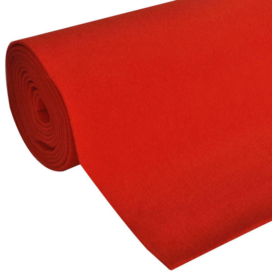 Tappeto Rosso 1 x 5 m Extra Spesso 400 g/m2 cod mxl 50697