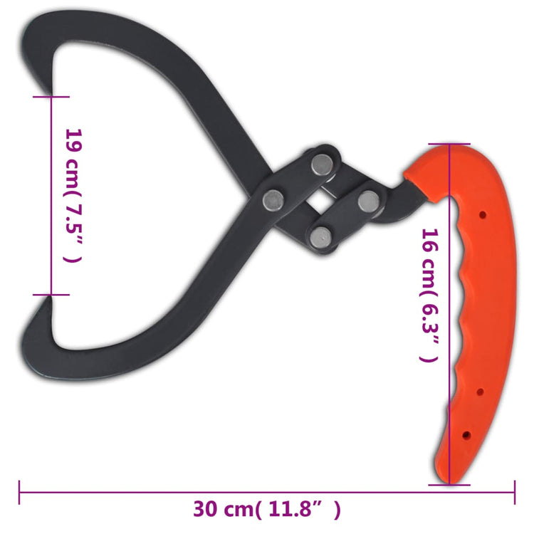 Pinze Tenaglie per Tronchi 4 pz con Manico in PVC 141269