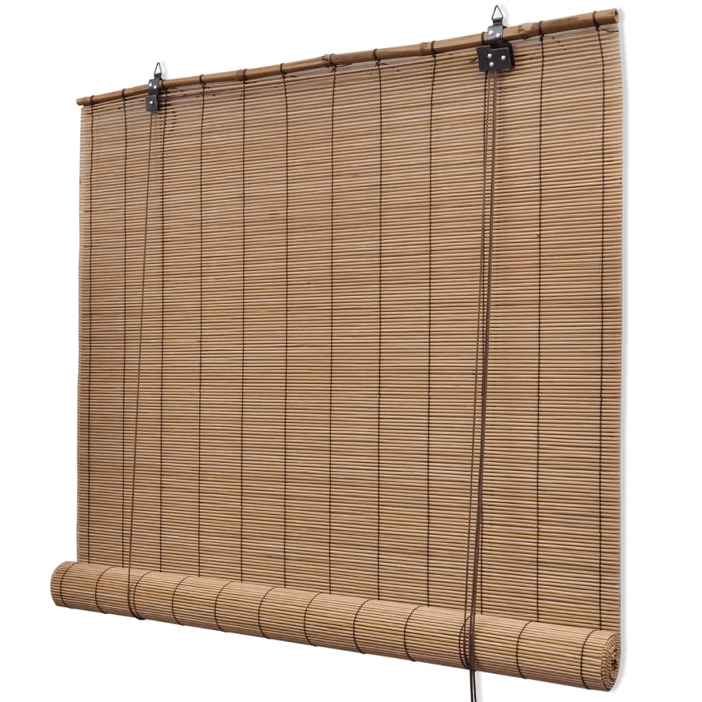 Tende a Rullo in Bambù Marrone 80x160 cm 241326