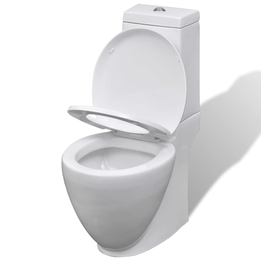 Set Toilette e Bidè in Ceramica Bianca cod mxl 50868