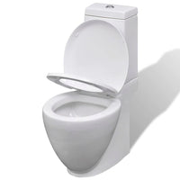 Set Toilette e Bidè in Ceramica Bianca cod mxl 50868