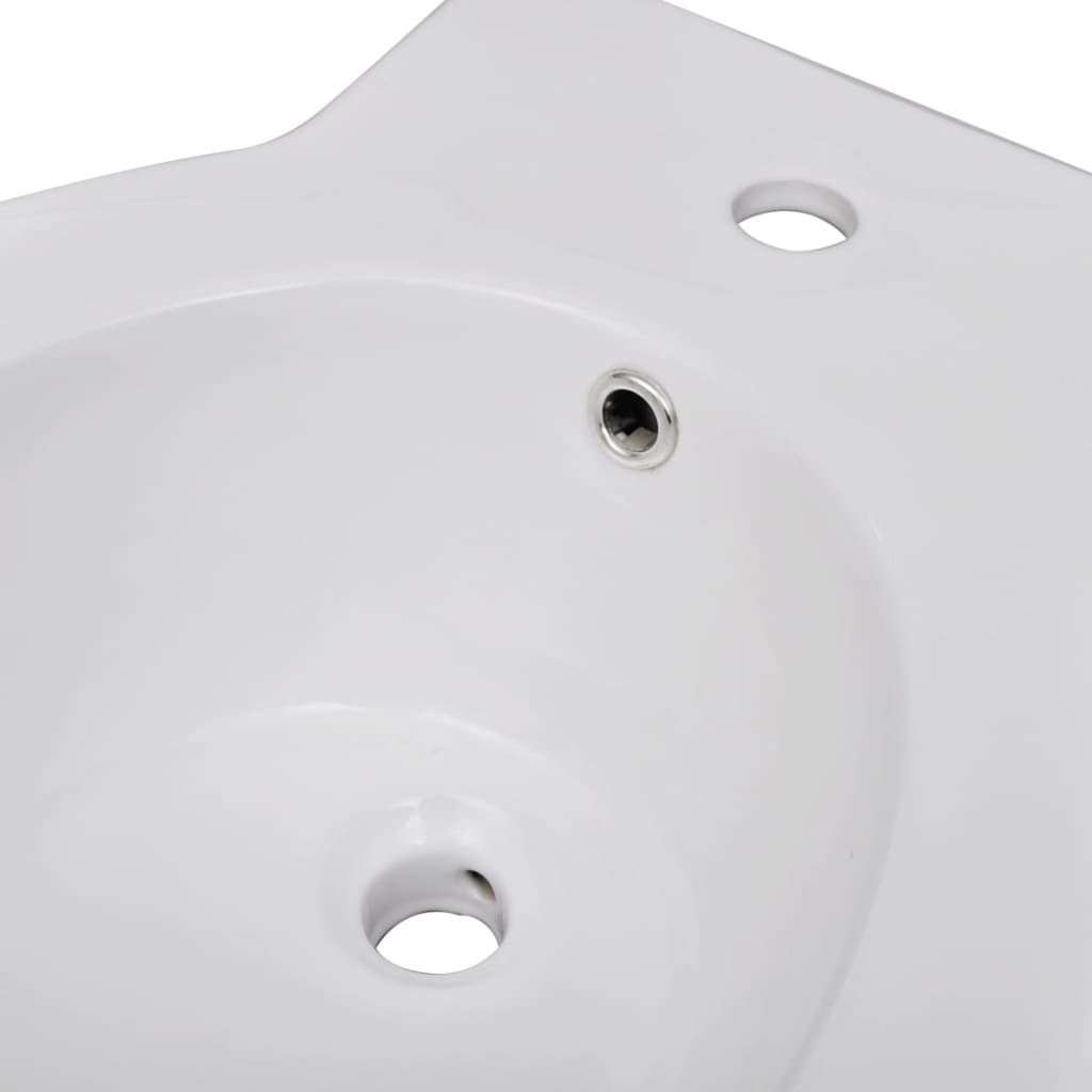 Set Toilette e Bidè in Ceramica Bianca cod mxl 50868