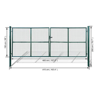 Cancello a Rete per Giardino 415 x 200 cm / 400 x 150 cm