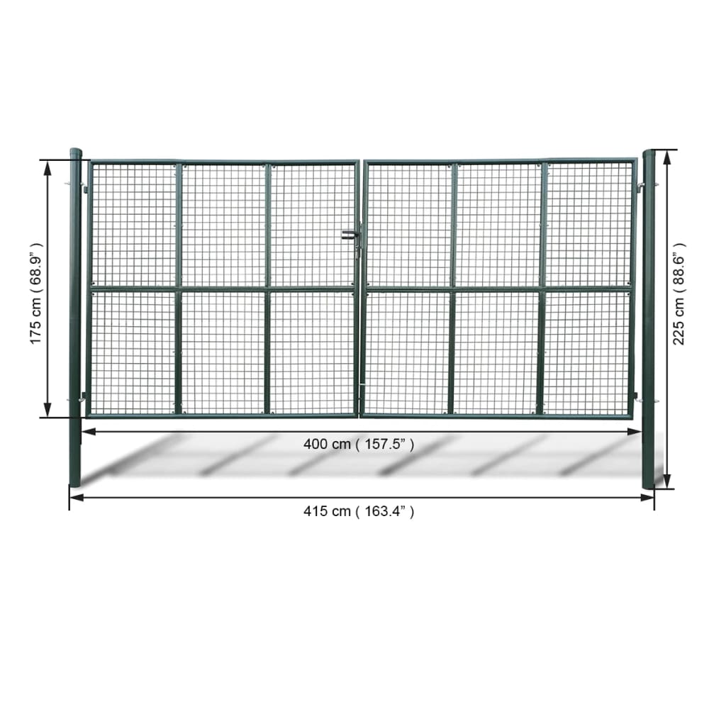 Cancello a Rete per Giardino 415 x 225 cm / 400 x 175 cm  cod mxl 51368