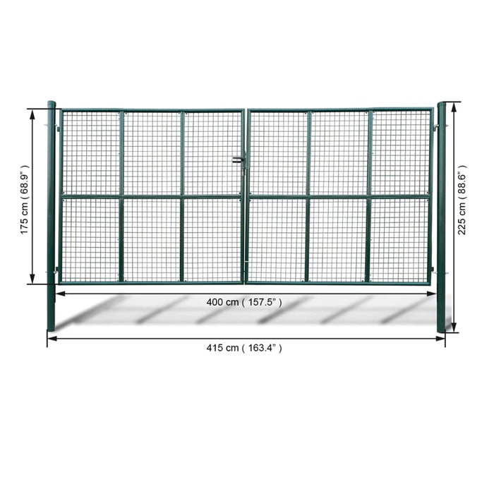 Cancello a Rete per Giardino 415 x 225 cm / 400 x 175 cm  cod mxl 51368