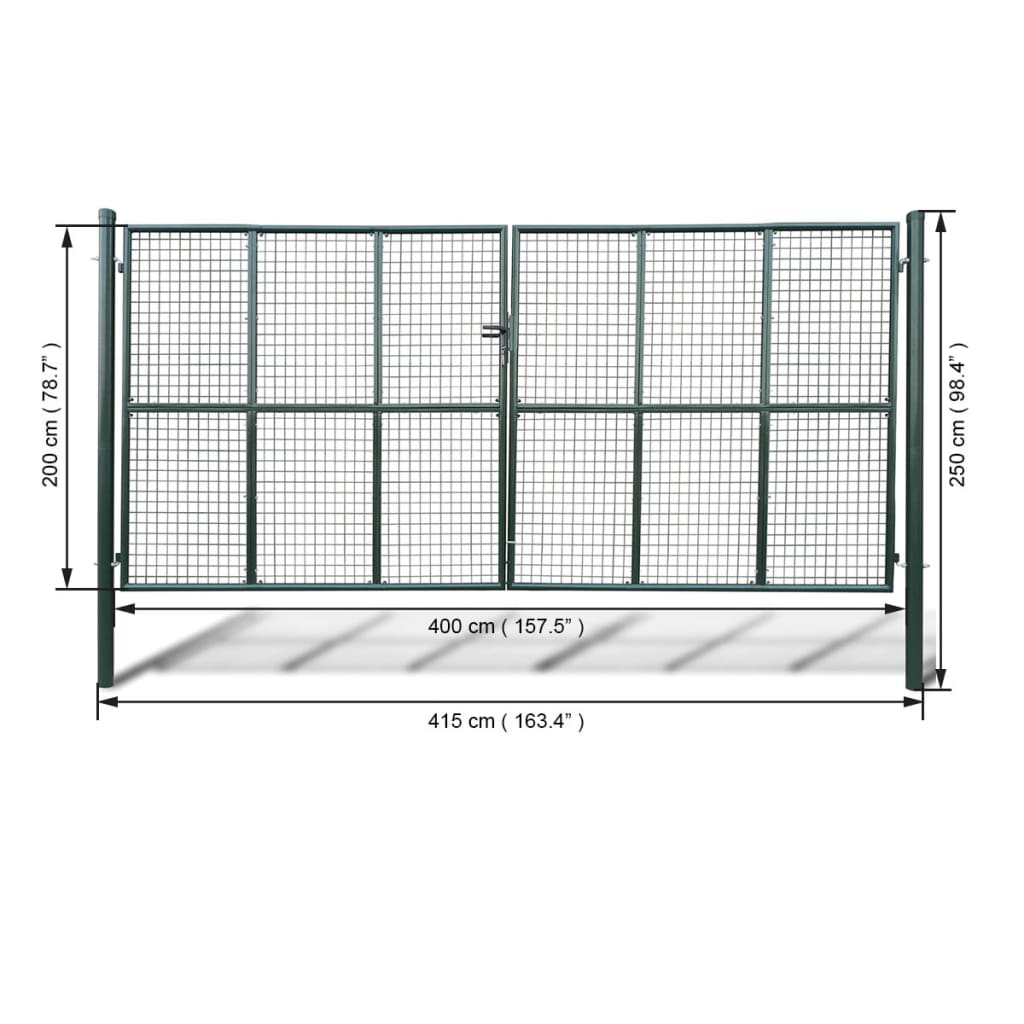 Cancello a Rete per Giardino 415 x 250 cm / 400 x 200 cm