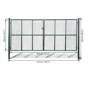 Cancello a Rete per Giardino 415 x 250 cm / 400 x 200 cm