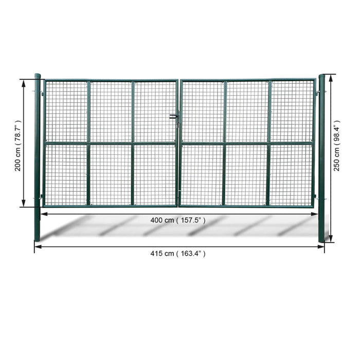 Cancello a Rete per Giardino 415 x 250 cm / 400 x 200 cm