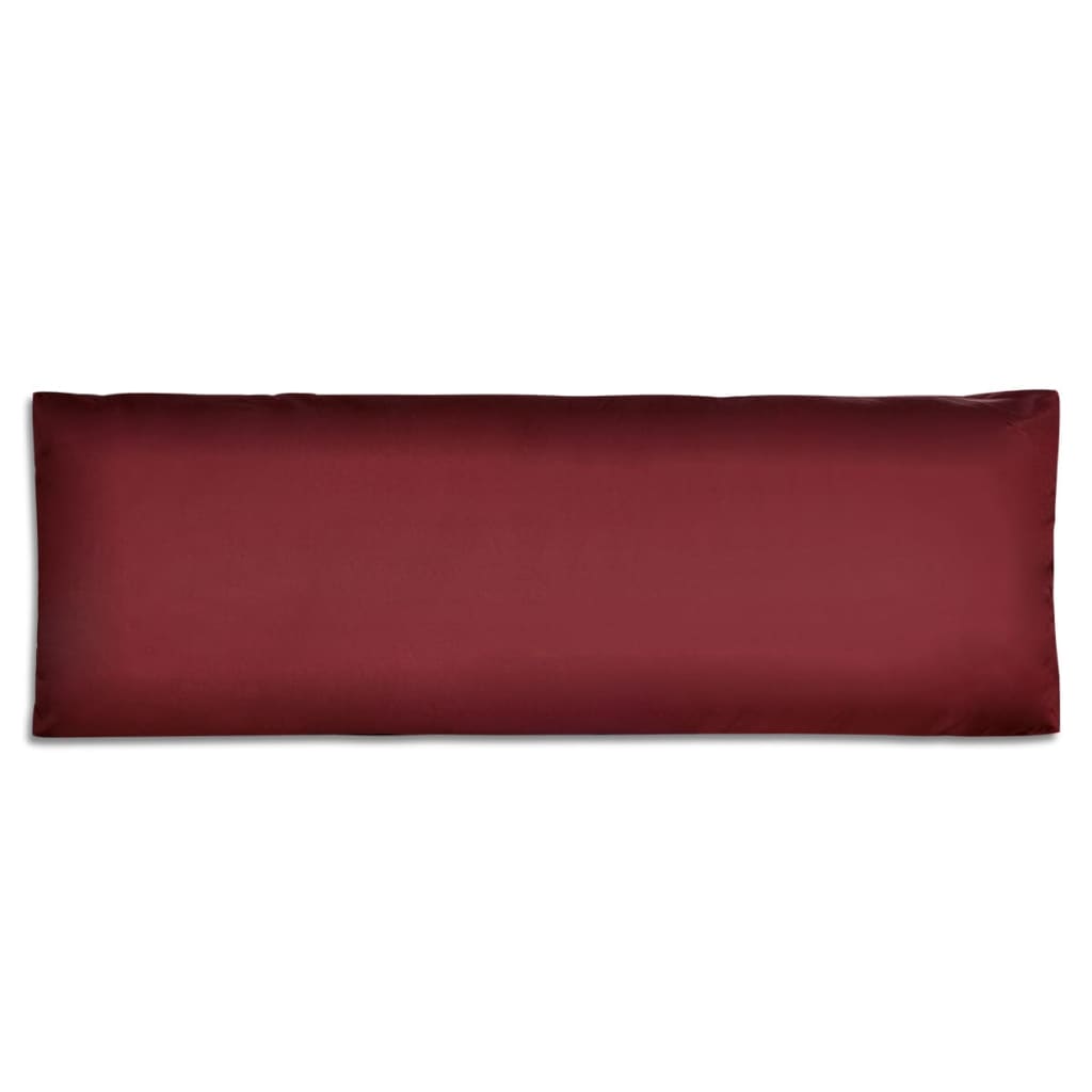 Cuscino di Appoggio Imbottito Rosso Vino 120 x 40 x 10 cm 41514