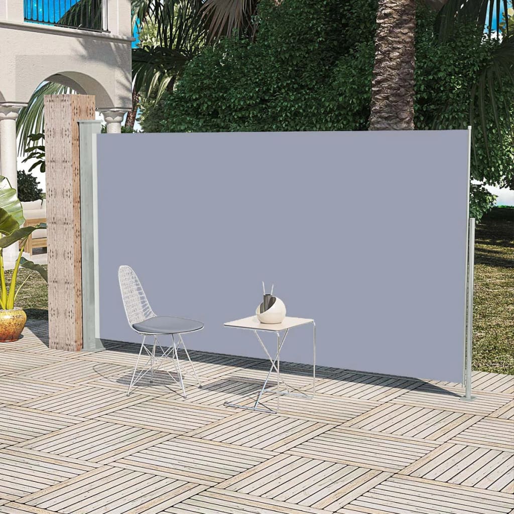 Tenda da Sole Laterale Retrattile 160 x 300 cm Grigio cod 10413