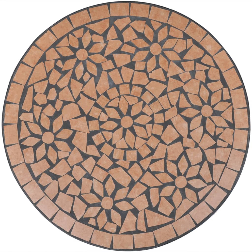 Tavolo da Bistrot Terracotta 60 cm a Mosaico cod mxl 34487