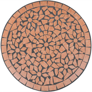 Tavolo da Bistrot Terracotta 60 cm a Mosaico cod mxl 34487