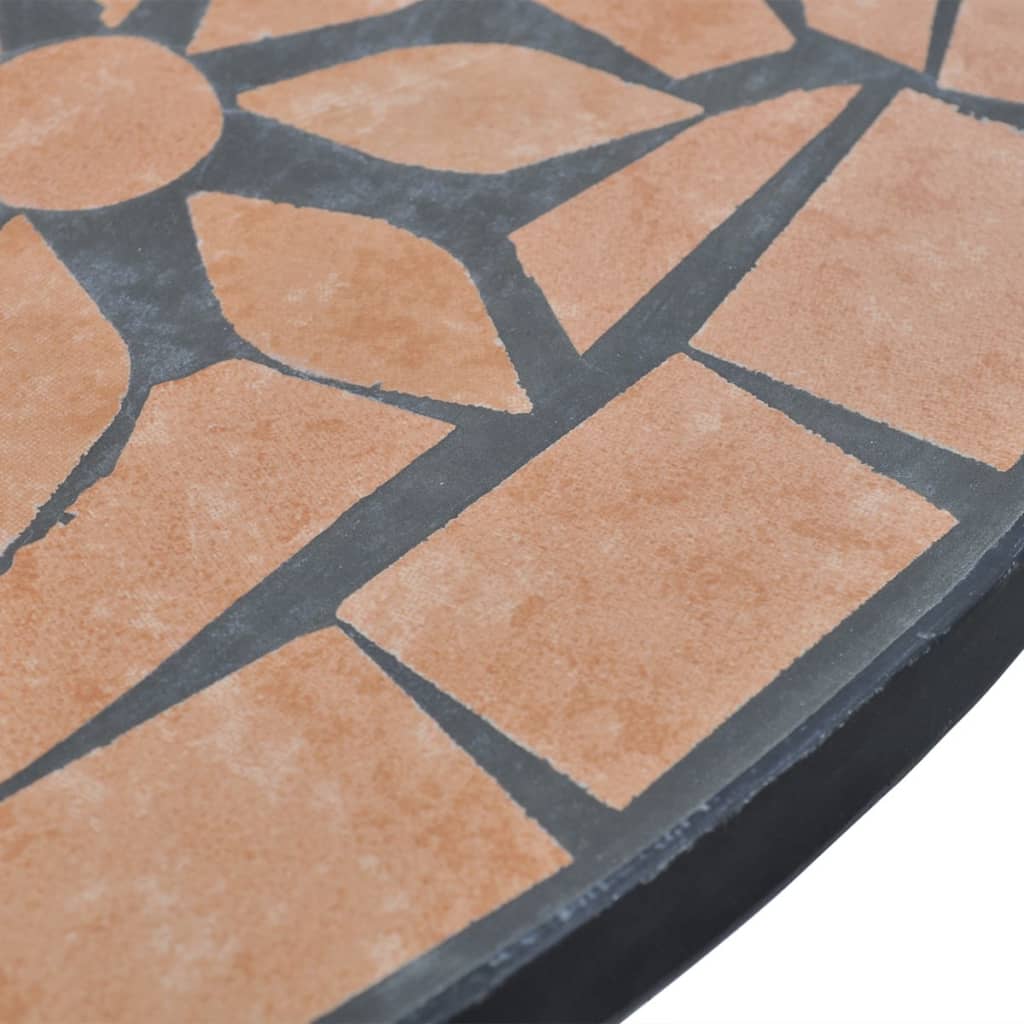 Tavolo da Bistrot Terracotta 60 cm a Mosaico cod mxl 34487