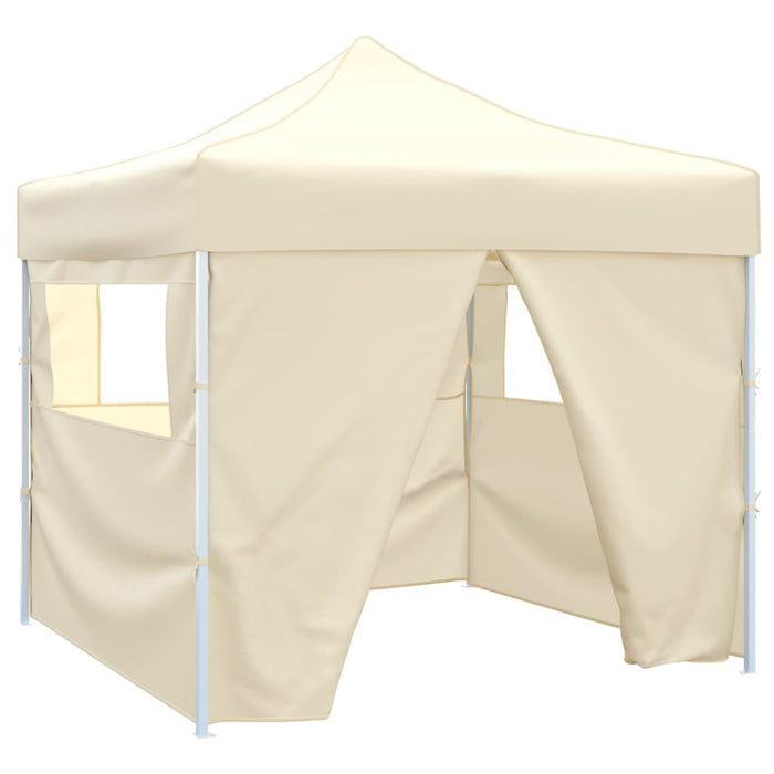 Tenda Pieghevole Crema 3 x 3 m con 4 Pareti cod mxl 65993