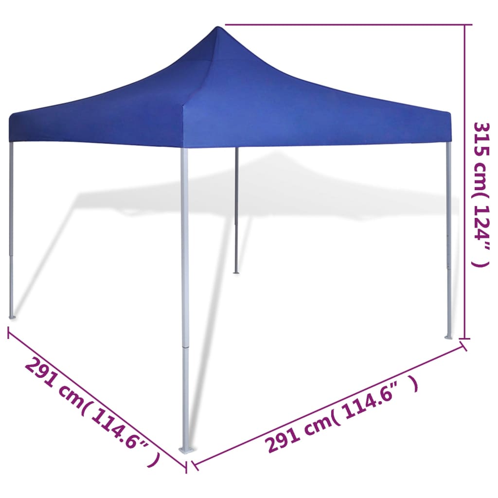 Tenda Pieghevole Blu 3 x 3 m cod mxl 66207