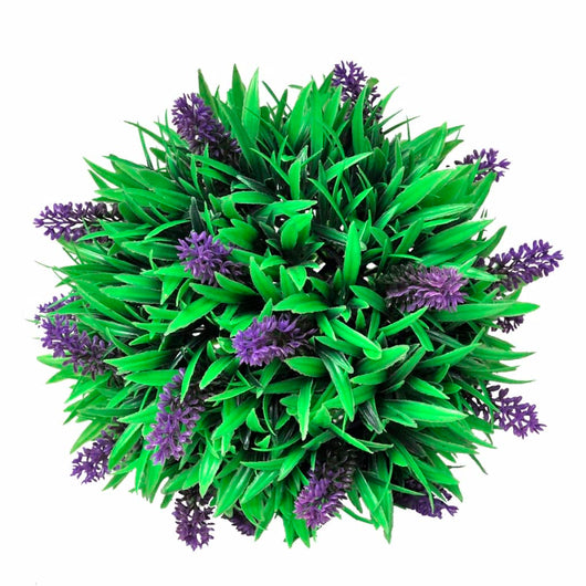 Set Palle di Bosso Artificiale 2 pz con Lavanda 28 cm 41623