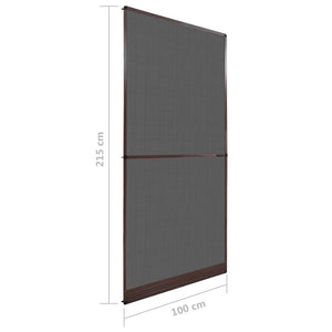 Zanzariera con Cardini per Porte Marrone 100 x 215 cm cod mxl 78164