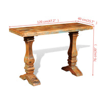 Tavolo Consolle in Legno Massello di Recupero  cod mxl 13534