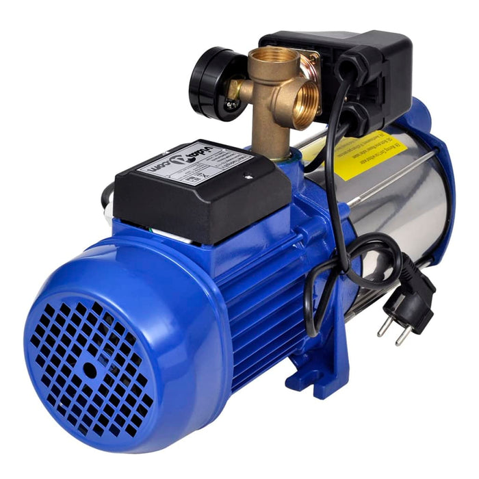 Pompa a Getto con Manometro 1300 W 5100 L/h Blu 141599