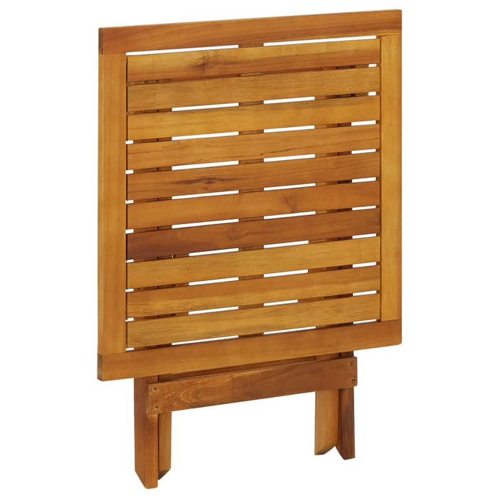 Tavolo da Bistrot 46x46x47 cm in Legno Massello di Acacia 41435