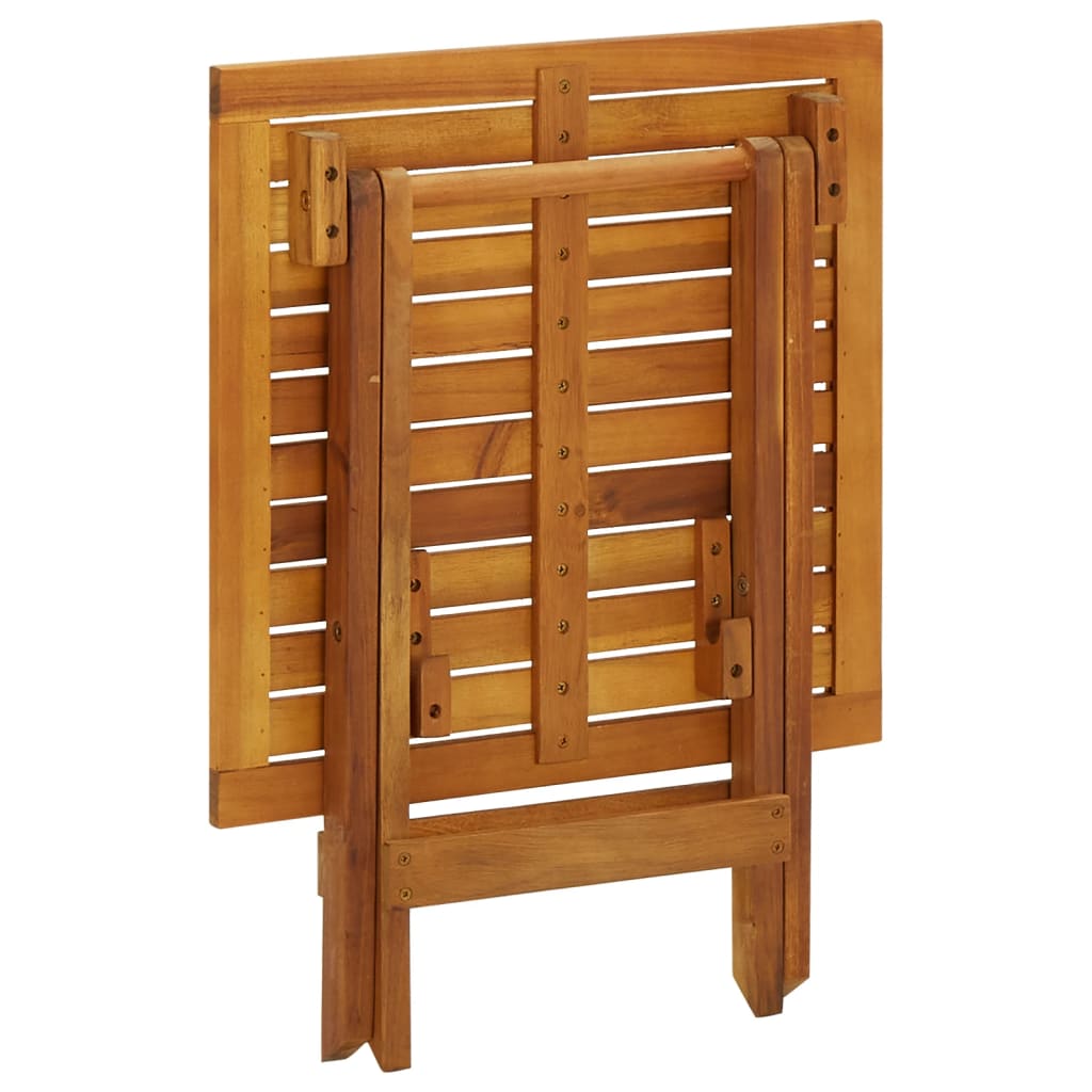 Tavolo da Bistrot 46x46x47 cm in Legno Massello di Acacia 41435