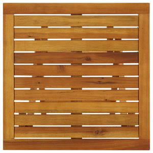 Tavolo da Bistrot 46x46x47 cm in Legno Massello di Acacia 41435