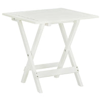 Tavolo da Bistrot Bianco 46x46x47cm in Legno Massello di Acacia cod mxl 59217