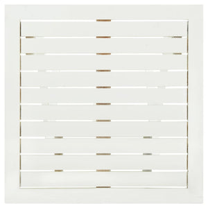 Tavolo da Bistrot Bianco 46x46x47cm in Legno Massello di Acacia 41436