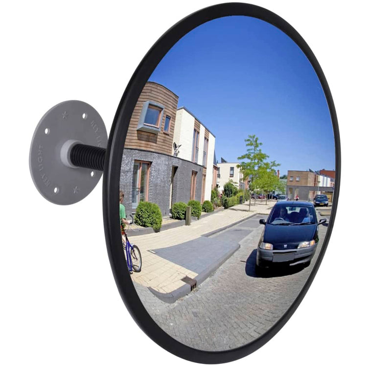 Specchio per Traffico Convesso in Acrilico Nero 30 cm Internocod mxl 120882