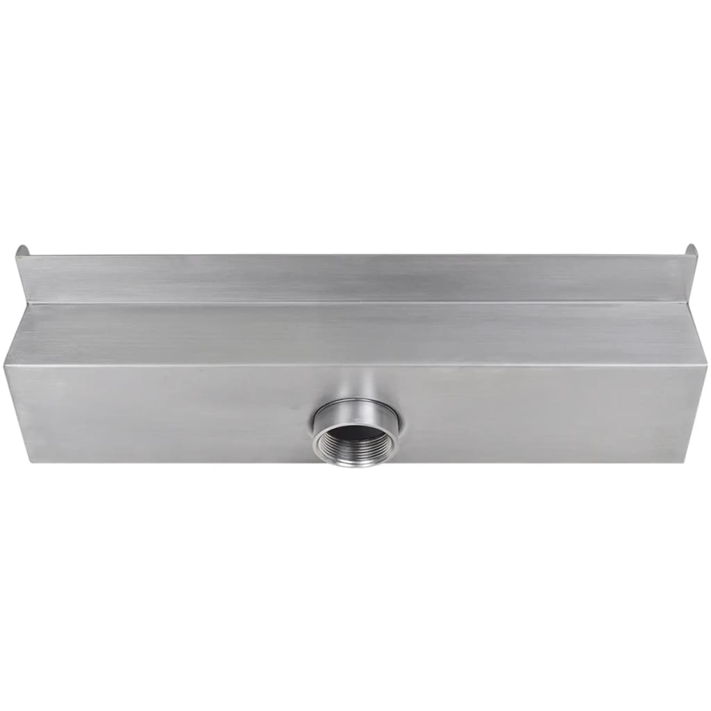 Fontana a Cascata per Giardino Rettangolare Acciaio Inox 45 cm cod mxl 78602