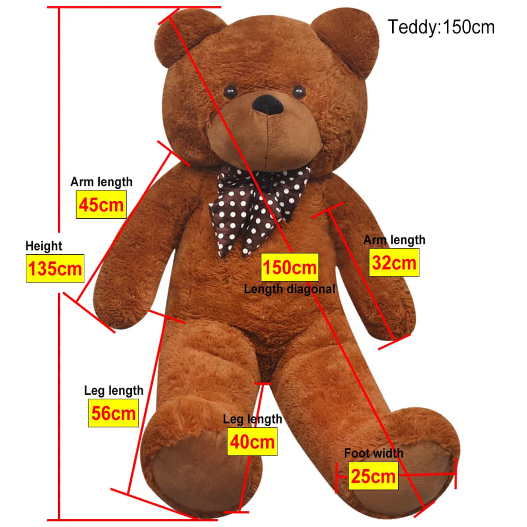 Orsacchiotto di Peluche XXL Marrone 135 cm 80098