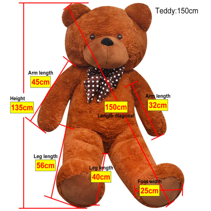 Orsacchiotto di Peluche XXL Marrone 135 cm 80098