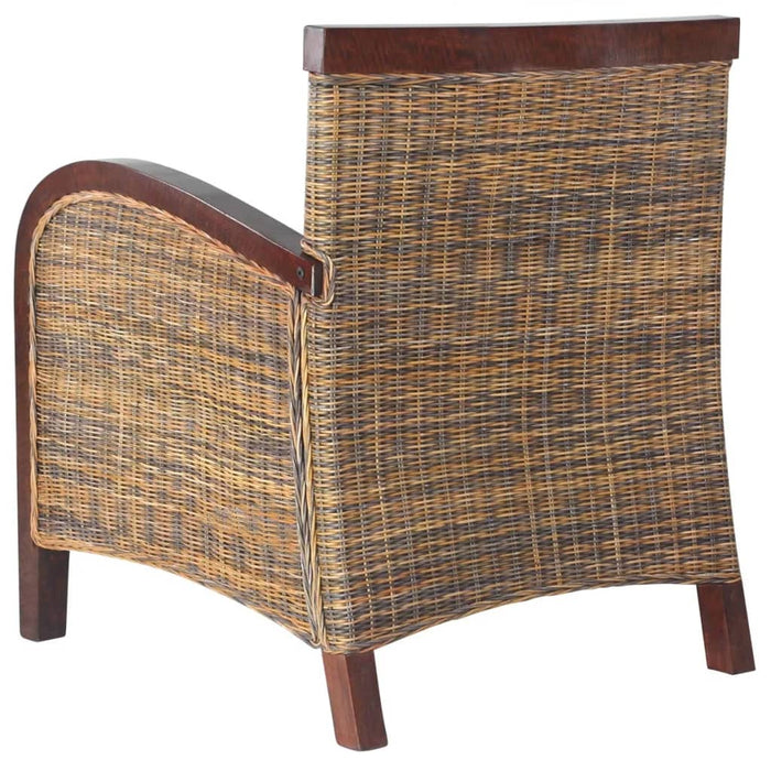 Poltrona in Rattan Intrecciato a Mano 242025