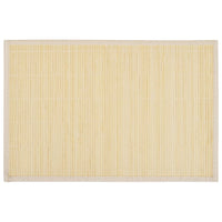 6 Tovagliette di Bamboo 30 x 45 cm Naturale