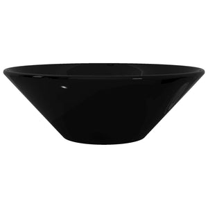 Lavandino da bagno in ceramica nera rotondo cod mxl 42837