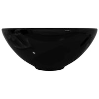 Lavandino da bagno in ceramica nera rotondo cod mxl 49734