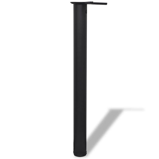 242139 4 Height Adjustable Table Legs Black 710 mm cod mxl 62960