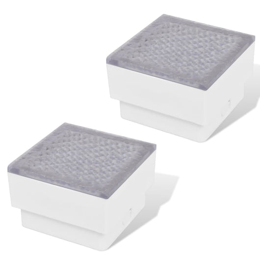 Luci Calpestabili 2 pz a LED 100 x 100 x 68 mm cod mxl 66083